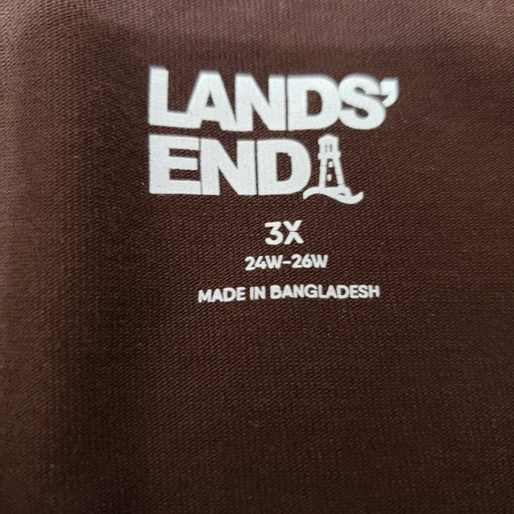 Lands End Brown Long Sleeve Top and Anima Cheetah Pants Set Size 3x - Picture 3 of 6